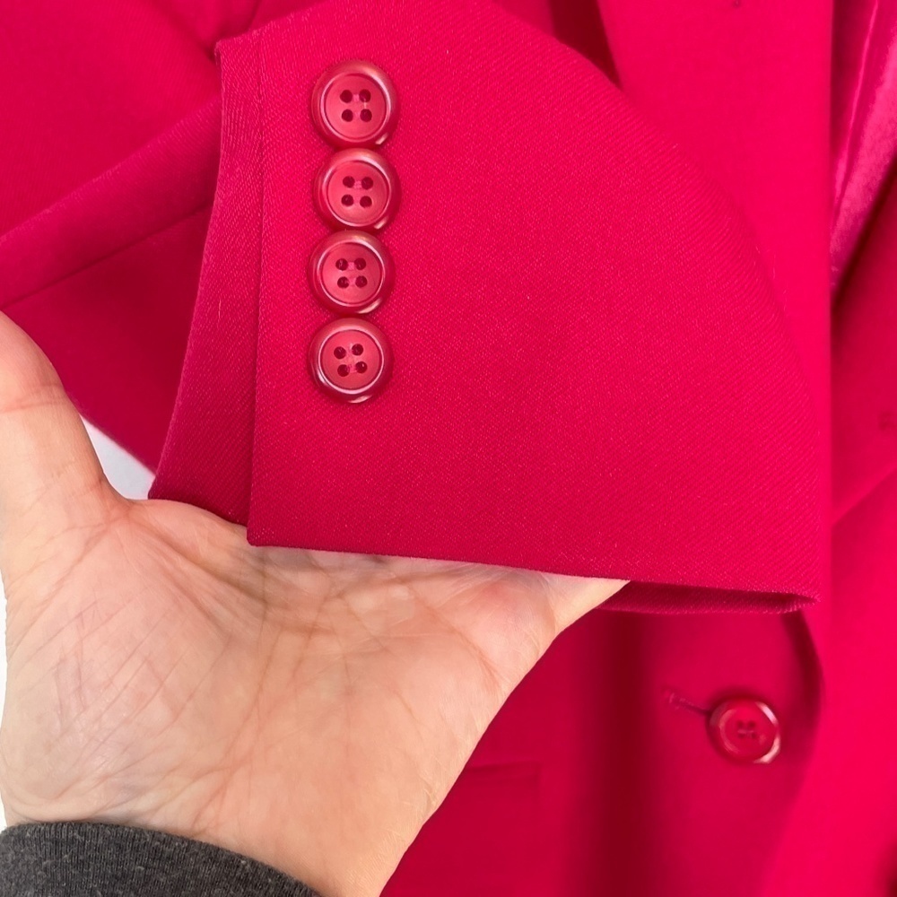 Pendleton 100% Wool Fuchsia Blazer Size 10P - Picture 6 of 12